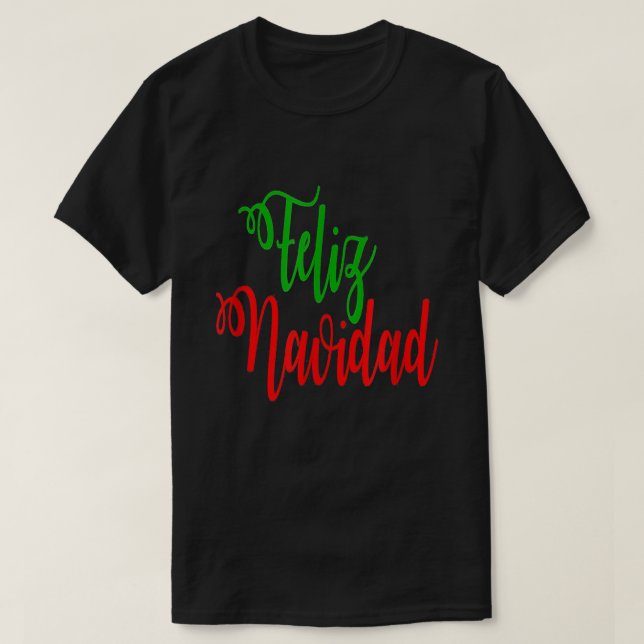 Camiseta Feliz Navidad Español Feliz Navidad 2021 Divertido (Diseño del anverso)