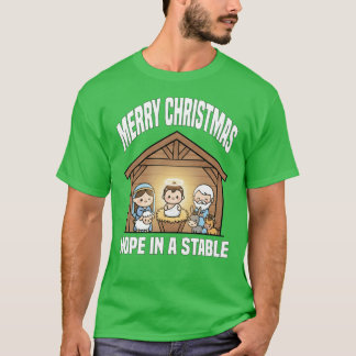Camiseta FELIZ NAVIDAD ESPERANZA EN UN PESEBRE Ba boy