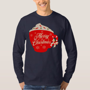 Camiseta Feliz Navidad Espuma de copas de nieve