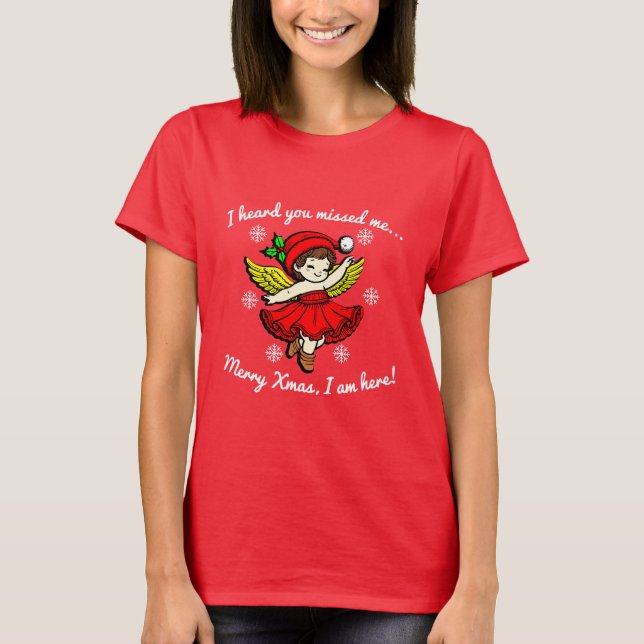 Camiseta Feliz Navidad estoy aquí (Anverso)