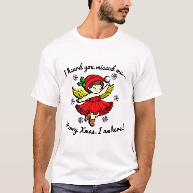 Camiseta Feliz Navidad estoy aquí (Anverso)