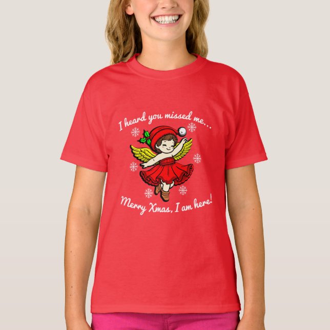 Camiseta Feliz Navidad estoy aquí (Anverso)