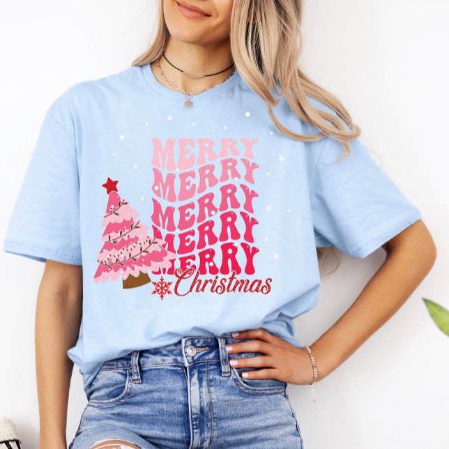 Camiseta Feliz Navidad Familia moderna Mujeres Navidad Dive (Merry Christmas Womens Shirt)