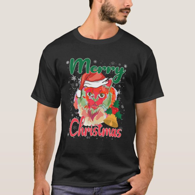 Camiseta Feliz Navidad Familia Navidades divertidos Mujeres (Anverso)