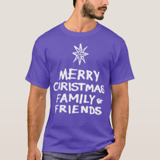 Camiseta Feliz Navidad, familia y amigos B