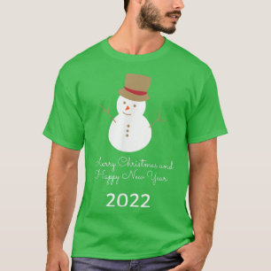 Camiseta Feliz Navidad Feliz Año Nuevo Año 2022 Hermoso Sno
