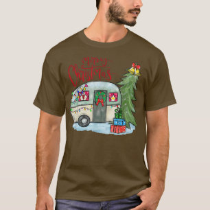 Camiseta Feliz Navidad Feliz Camper Funny Camping Life Fa