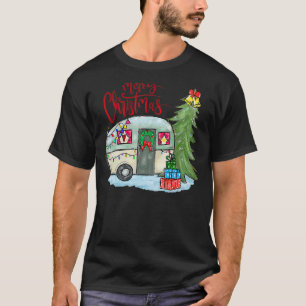 Camiseta Feliz Navidad Feliz Campista Vida de Camping Fami