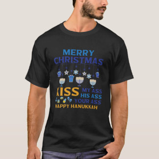 Camiseta Feliz Navidad Feliz Hanukkah