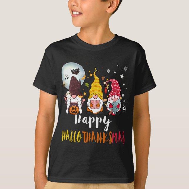 Camiseta Feliz Navidad Feliz Navidad Hallothanksmas Gno (Anverso)