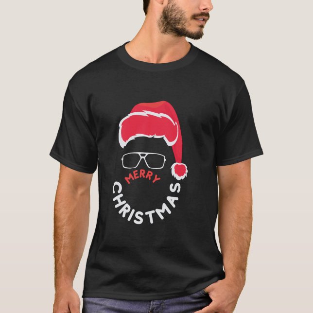 Camiseta Feliz Navidad, Feliz y Brillante (Anverso)
