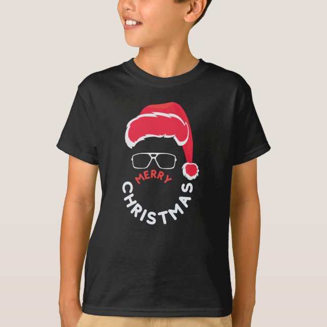 Camiseta Feliz Navidad, Feliz y Brillante (Anverso)