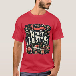 Camiseta Feliz Navidad Fiesta Navideña
