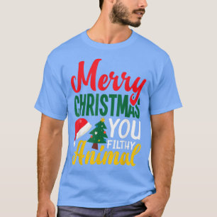 Camiseta Feliz Navidad Filthy Animal Gracioso Navidad Chris