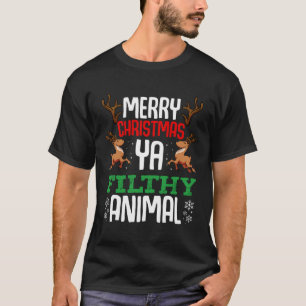 Camiseta Feliz Navidad Filthy Animal Gracioso Navidad Winte