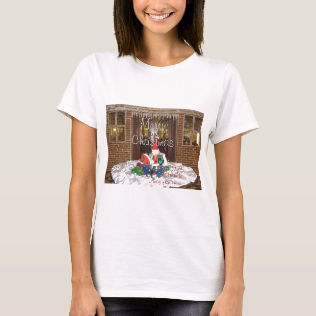 Camiseta Feliz Navidad fuera de casa Inspirado en A (Anverso)