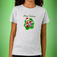 Feliz Navidad Fun Skeleton Ornamentos Santa Hat