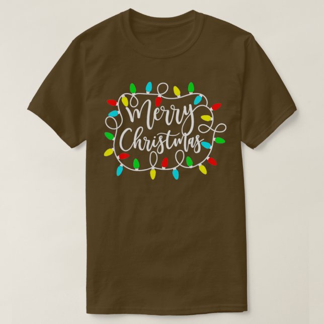 Camiseta Feliz Navidad Funny Familia coincidiendo con Feliz (Diseño del anverso)