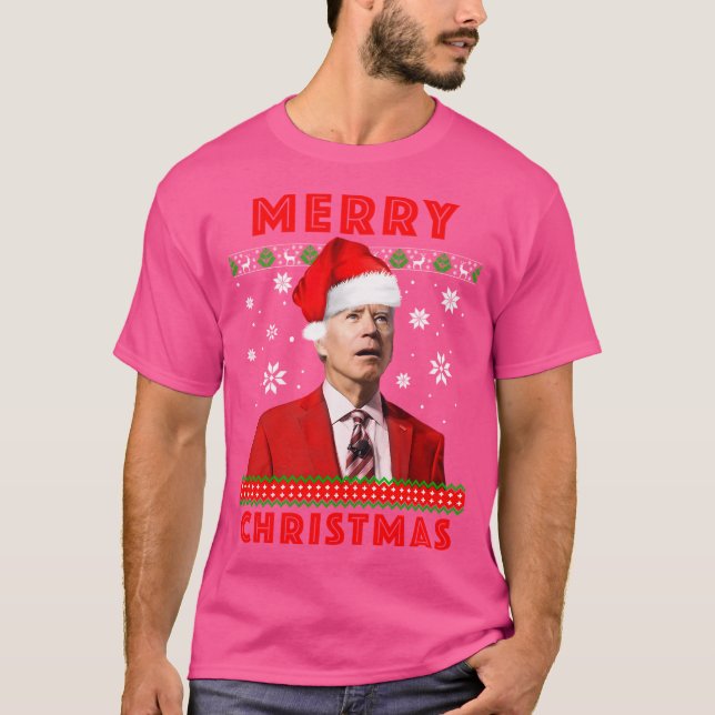 Camiseta Feliz Navidad Funny Joe Biden (Anverso)