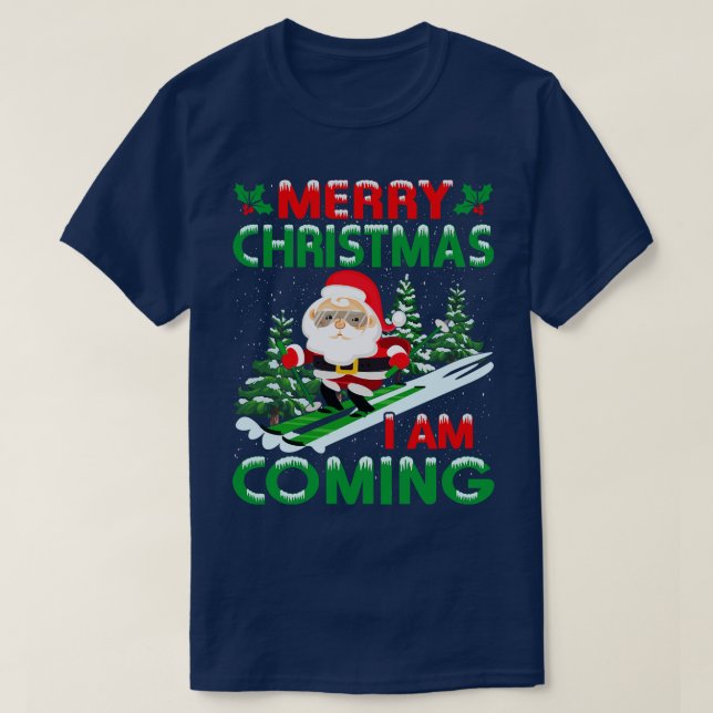 Camiseta Feliz Navidad Funny Santa (Diseño del anverso)