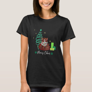 Camiseta Feliz navidad gatito catmas navidad festivo Alegre