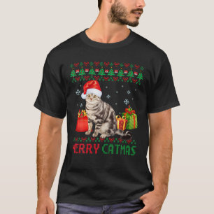 Camiseta Feliz Navidad Gato Feo Navidades Shorthair en Esta