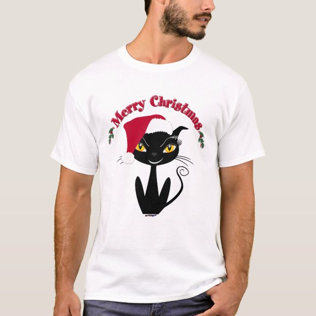 Camiseta Feliz Navidad Gato Kitty (Anverso)
