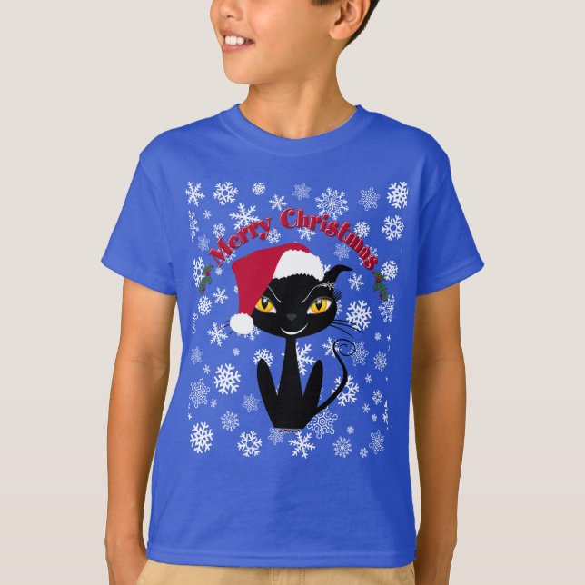Camiseta Feliz Navidad Gato Kitty (Anverso)