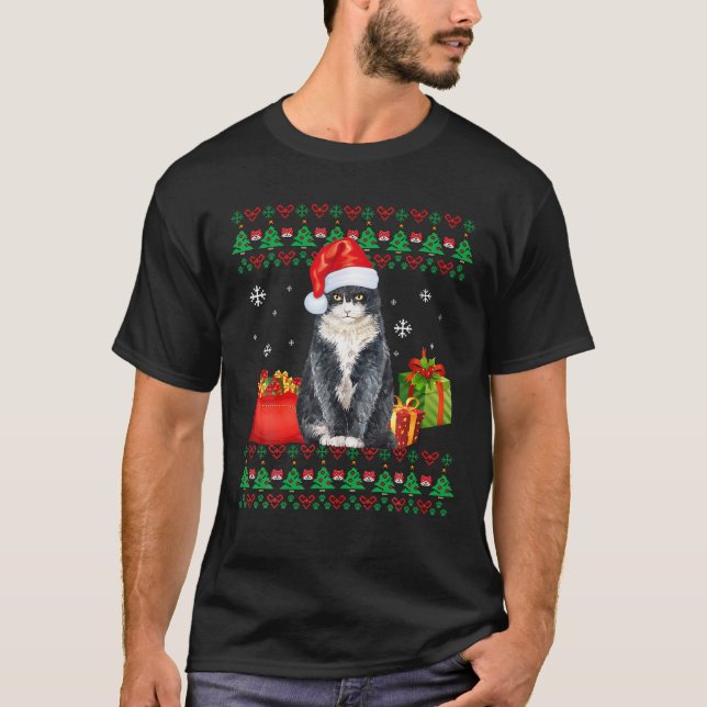 Camiseta Feliz Navidad Gato Navidades feos British Shorthai (Anverso)