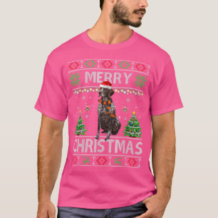 Camiseta Feliz Navidad German Shorthal Pointer Ugly Sw