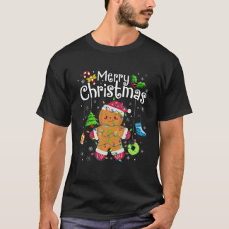 Camiseta Feliz Navidad Gingerbread Man Xmas Cookie T Shir