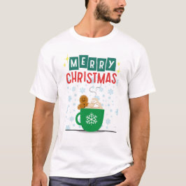 Camiseta Feliz Navidad Gingerbread Tee