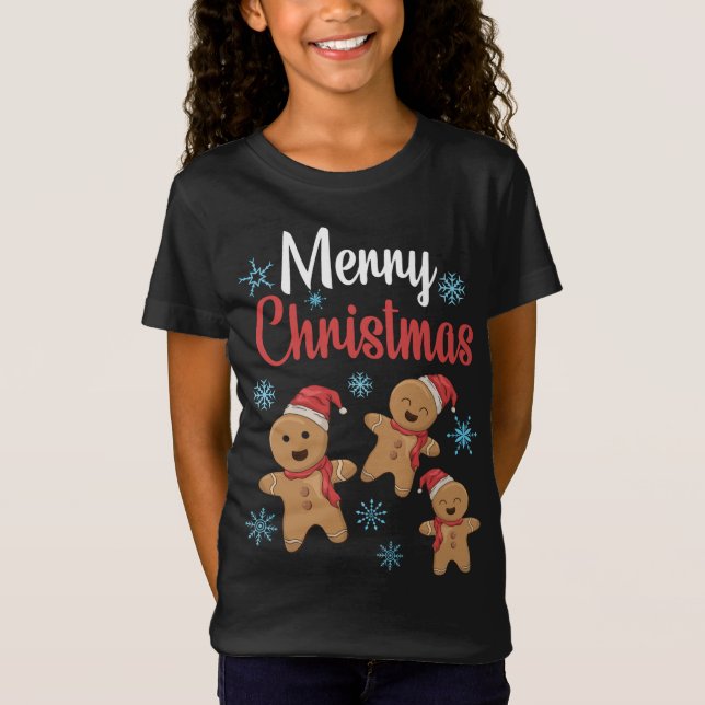 Camiseta Feliz Navidad Gingerbread Xmas Cookies (Anverso)