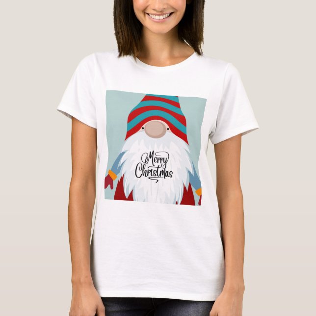 Camiseta Feliz Navidad Gnome (Anverso)