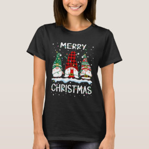 Camiseta Feliz Navidad Gnome Búfalo Familia Jugada Xmas Pa