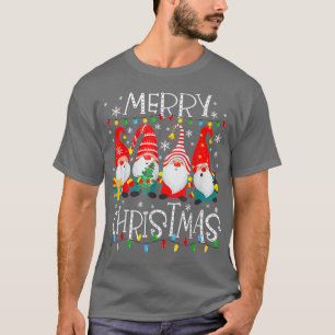 Camiseta Feliz Navidad Gnome Funny Family Xmas Kids Adul