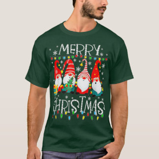 Camiseta Feliz Navidad Gnome Funny Family Xmas Kids Adul