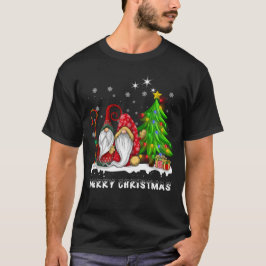 Camiseta Feliz Navidad Gnomes Navidad Familiares Hombres Mu