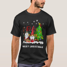 Camiseta Feliz Navidad Gnomes Navidad Familiares Hombres Mu
