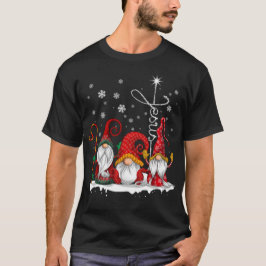 Camiseta Feliz Navidad Gnomes Navidad Familiares Hombres Mu
