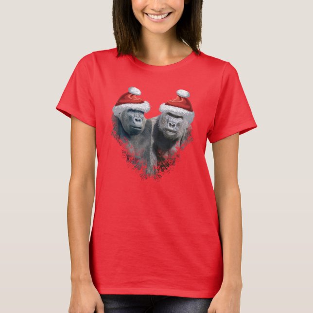 Camiseta Feliz Navidad Gorila (Anverso)