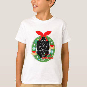 Camiseta feliz navidad gorila