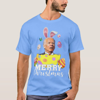 Camiseta Feliz Navidad Gracioso Joe Biden Vin de vacaciones