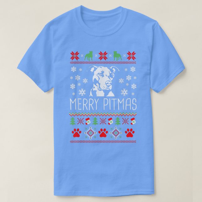 Camiseta Feliz Navidad Gracioso Pajama Para Perros (Diseño del anverso)