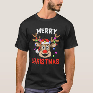 Camiseta Feliz Navidad Gracioso regalo de reno a los niños