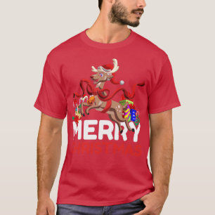Camiseta Feliz Navidad Gracioso reno