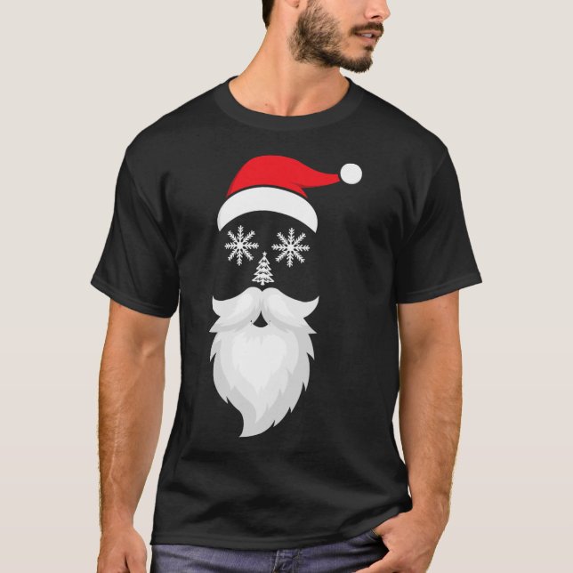 Camiseta Feliz Navidad Gracioso Santa Hat Navidad Familia C (Anverso)