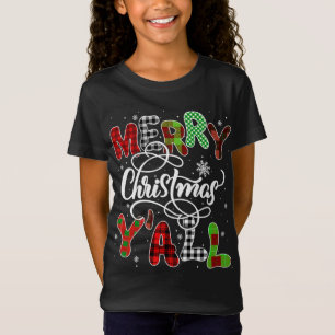 Camiseta Feliz Navidad Gracioso ya navideño búfalo tocado
