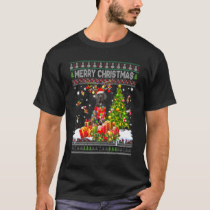 Camiseta Feliz Navidad Great Dane Dog Santa Xmas Luces U