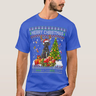 Camiseta Feliz Navidad Great Dane Dog Santa Xmas Luces U